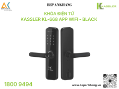 Khóa điện tử Kassler KL-668 App Wifi - Black 